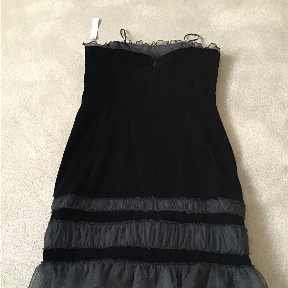 Velvet evening dress